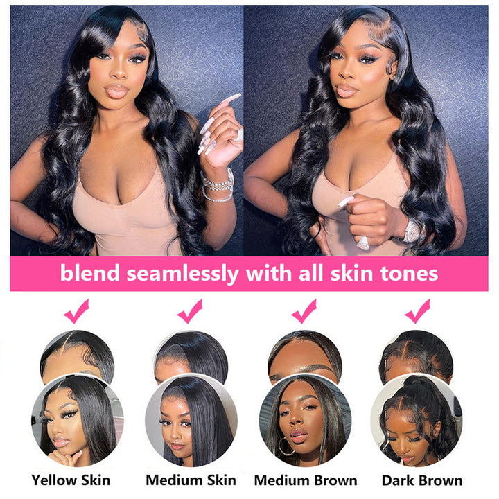 Bling Hair Body Wave 13x4/13x6 Lace Front Human Hair Wigs 180% Density