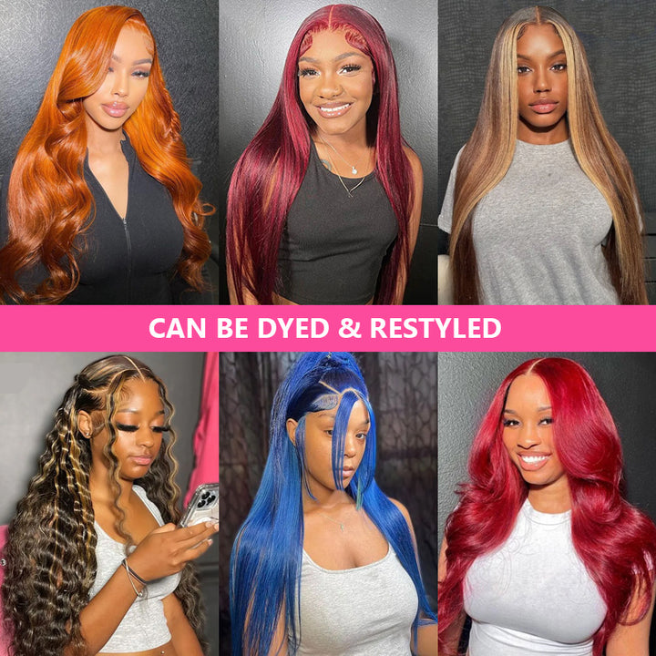 Bling Hair Glueless Human Hair Wigs Ready to Wear Body Wave Bleached Knots Pre-Cut 13x4 Lace Frontal Wig Pre-plucked Hairline
