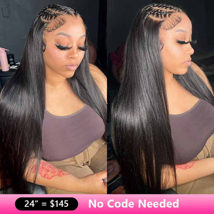 Bling Hair 13x4/13x6 Lace Frontal Wig Straight Human Hair 180% Density