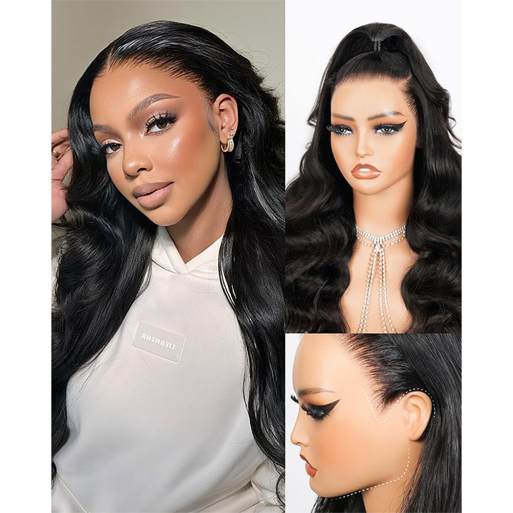 Pull & Go 13x6 13x4 Full Frontal Body Wave Glueless Lace Front Human Hair Wigs Pre-Everything