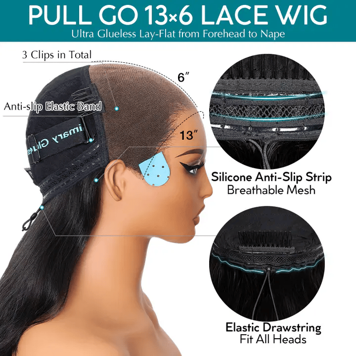 Honey Blonde Highlight Water Wave Pull Go 13x6 And Full Pull Go 13x4 Skin Lace Wig Tiny Knots Glueless Wig