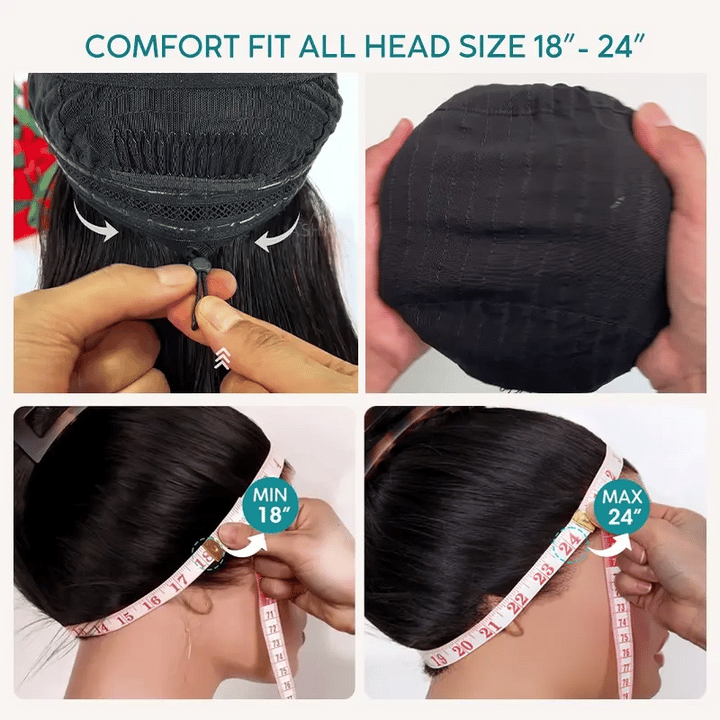 Deep Wave Pull Go Glueless 13x6 Full Lace Frontal Human Hair Wigs