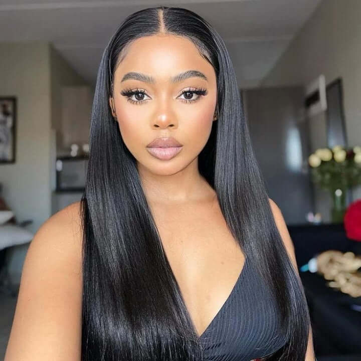 Buy One Get One Free Straight Lace Frontal Wig Plus Highlight Bob Wig