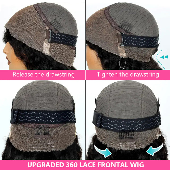 360 Burmese Curly Chestnut Brown Ombre Invisi Strap Snug Fit Transparent Lace Frontal Bleached Knots Pre Cut Lace Wig Glueless Top Human Hair Wig[No Code Needed]