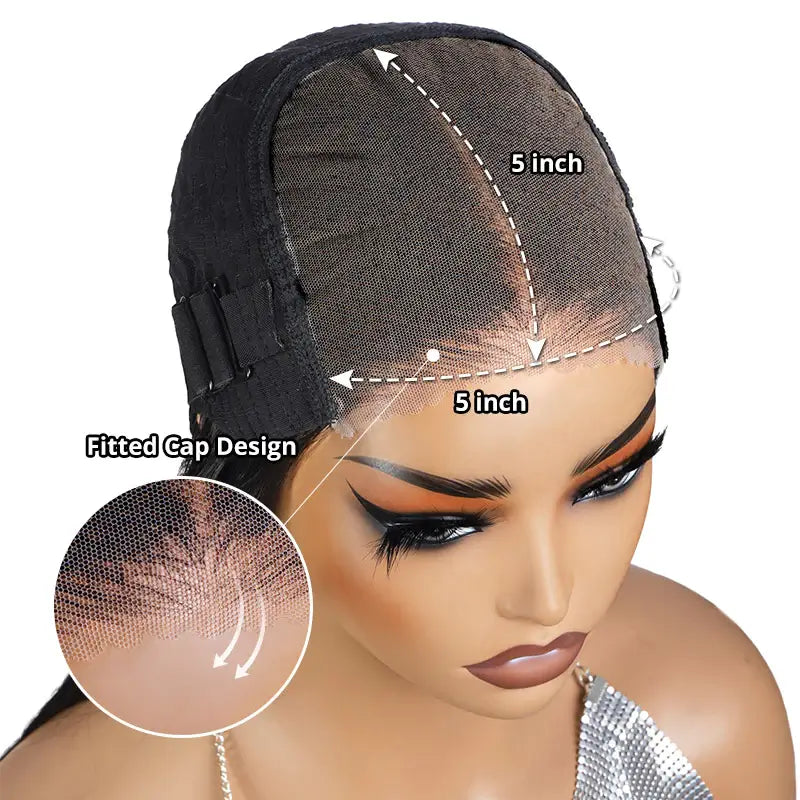 Ready to Wear Straight Out of the Box Glueless Lace Closure Wig with Pre Cut Lace