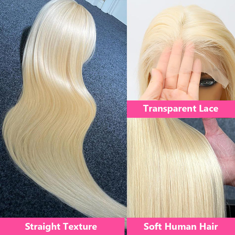 Super Sale 613 Lace Frontal Wig Blonde 13x4 13x6 Transparent Lace Frontal Wigs 180% Density