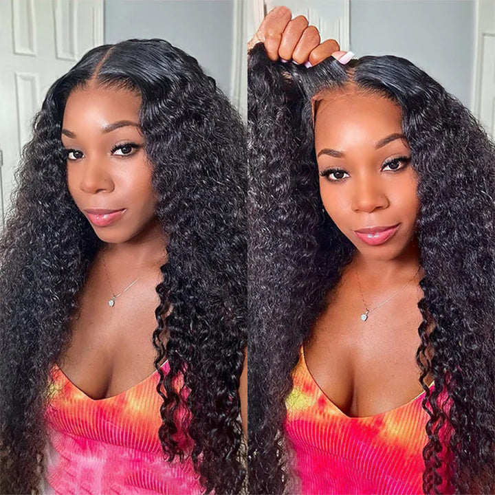 Pre-Everything Kinky Curly Glueless 7x5 Lace Closure Human Hair Wigs
