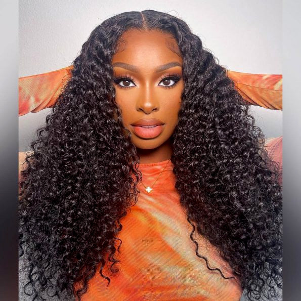 Pre-Everything Kinky Curly Glueless 7x5 Lace Closure Human Hair Wigs