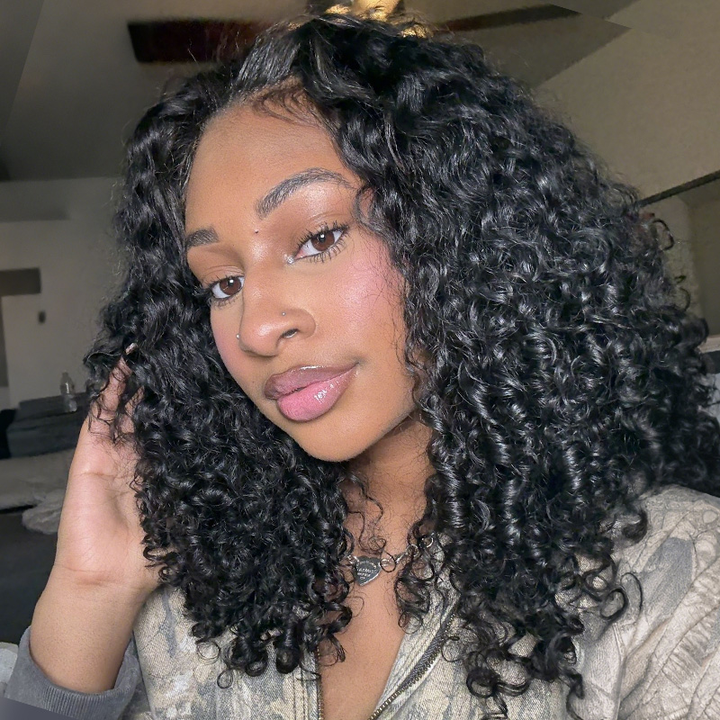 Bling Hair New In Burmese Curly Crochet Human Hair, Designed for Miracle Knots Boho Braids Plush Texture Time-Saving Wear