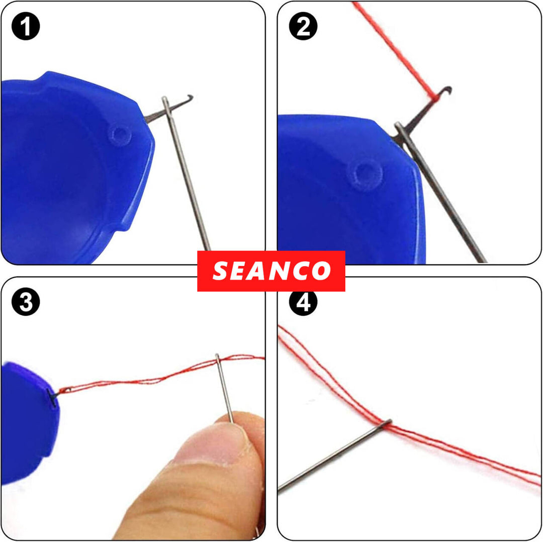 Needle Threaders for Hand Sewing with Clear Box, Simple Needle Threader