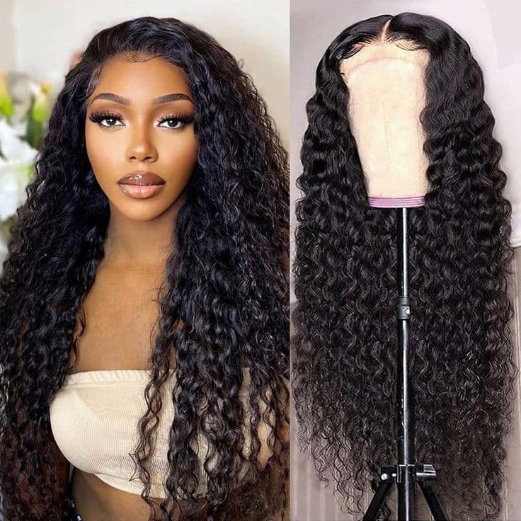 Bling Hair Water Wave 5x5 HD Lace Human Hair Wig Skin Melt Invisible Lace Wig