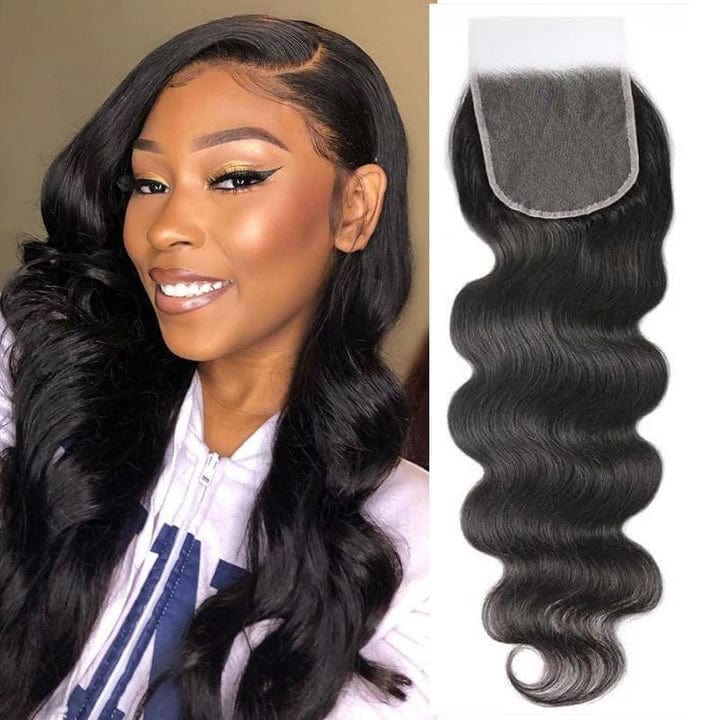 Body Wave 5x5 HD Lace Closure Brazilian Human Hair Free Part Pre Plucked with Baby Hair