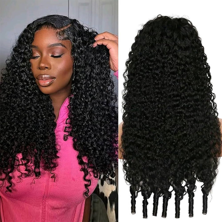 Burmese Curly 13x4 13x6 Full Lace Frontal Human Hair Wigs 180% 250% Density