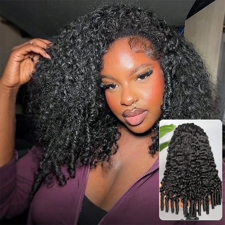 Burmese Curly 13x4 13x6 Full Lace Frontal Human Hair Wigs 180% 250% Density