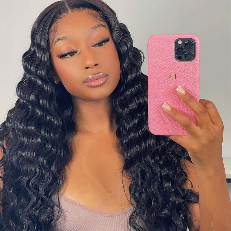 Glueless Loose Deep Wave Wigs Virgin Human Hair HD 4*4/13*4 Lace Wig Pre Plucked Hairline