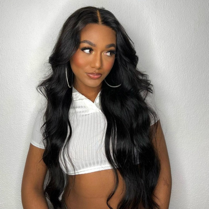 Pre Cut Body Wave Lace Closure Wig with Pre Plucked Hairline Wear&Go HD Lace Glueless Wigs
