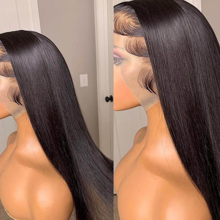 Super Sale $228=32" Straight 13x4 Lace Front Human Hair Wigs