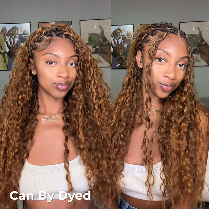 Bling Hair New In Burmese Curly Crochet Human Hair, Designed for Miracle Knots Boho Braids Plush Texture Time-Saving Wear