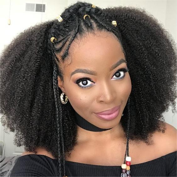 Bulk Human Hair For Braiding Afro Kinky Curly Boho Knotless styles