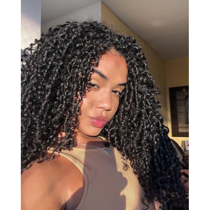 Spiral Curly Lace Front Human Hair Wig Natural Look With PrePlucked | Square main image