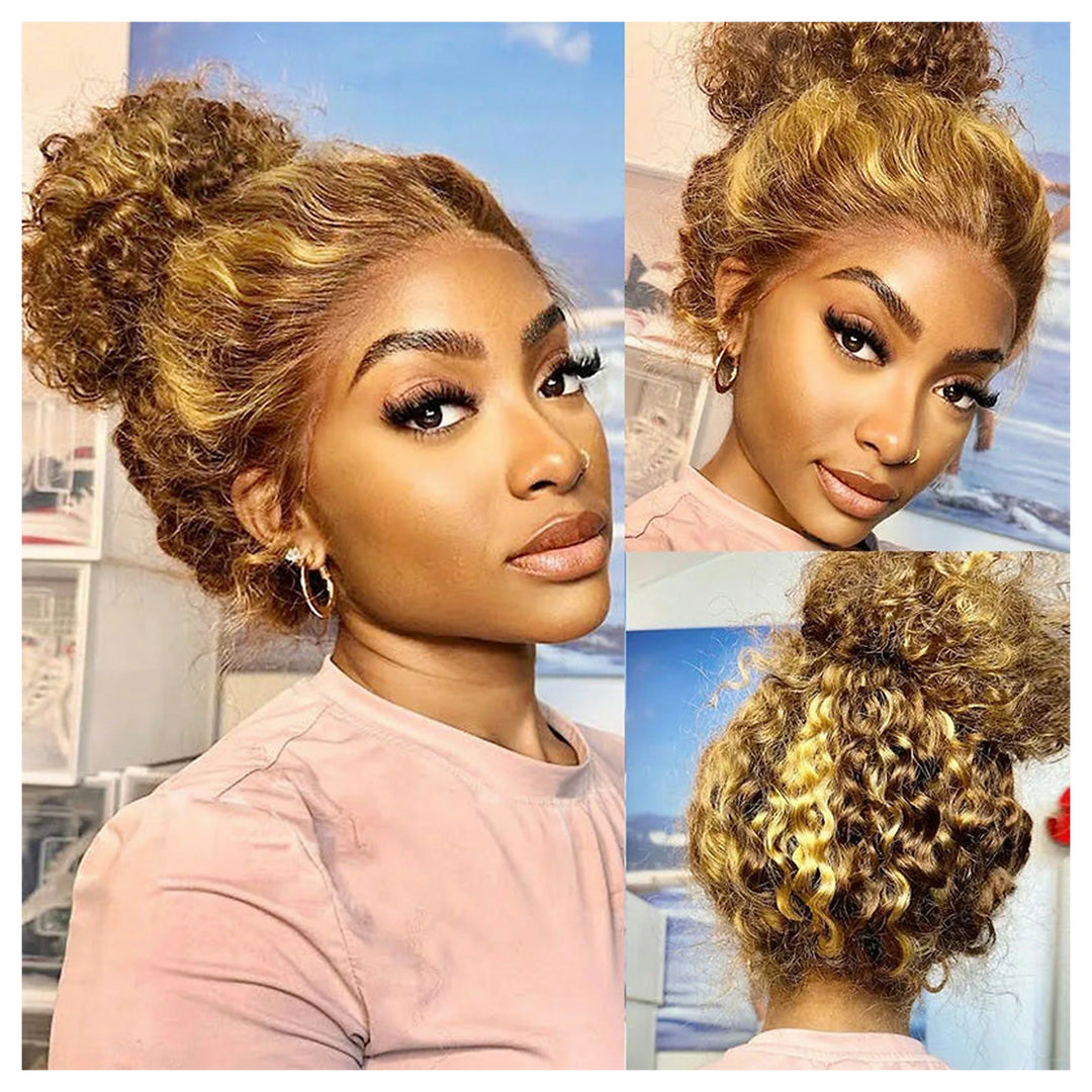Water Wave Brown with blonde highlights — gallery 03