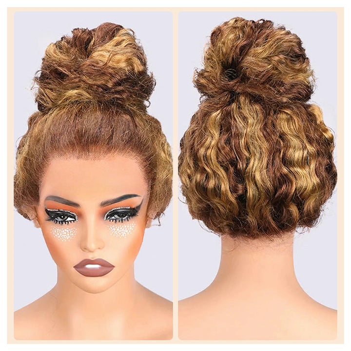 Water Wave Brown with blonde highlights — gallery 04