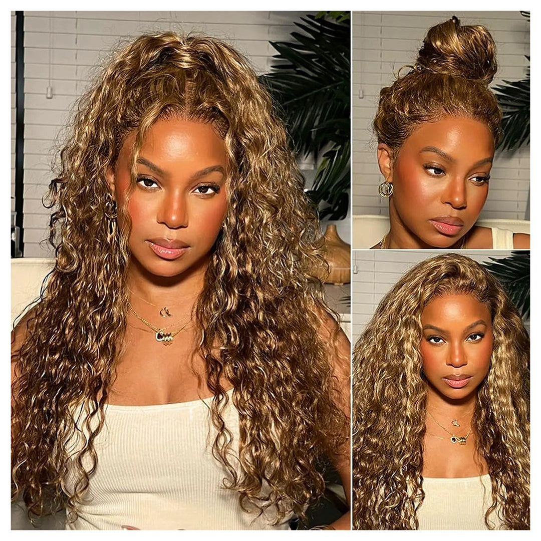 Water Wave Brown with blonde highlights — main