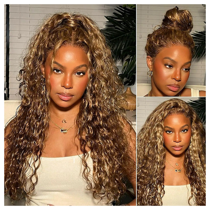 Water Wave Brown with blonde highlights — main