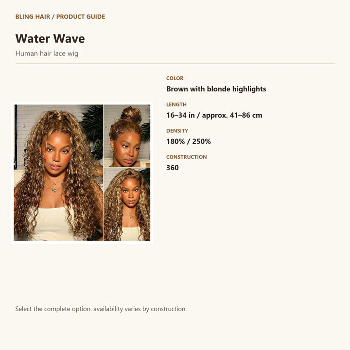 Human hair lace wig — product specification guide