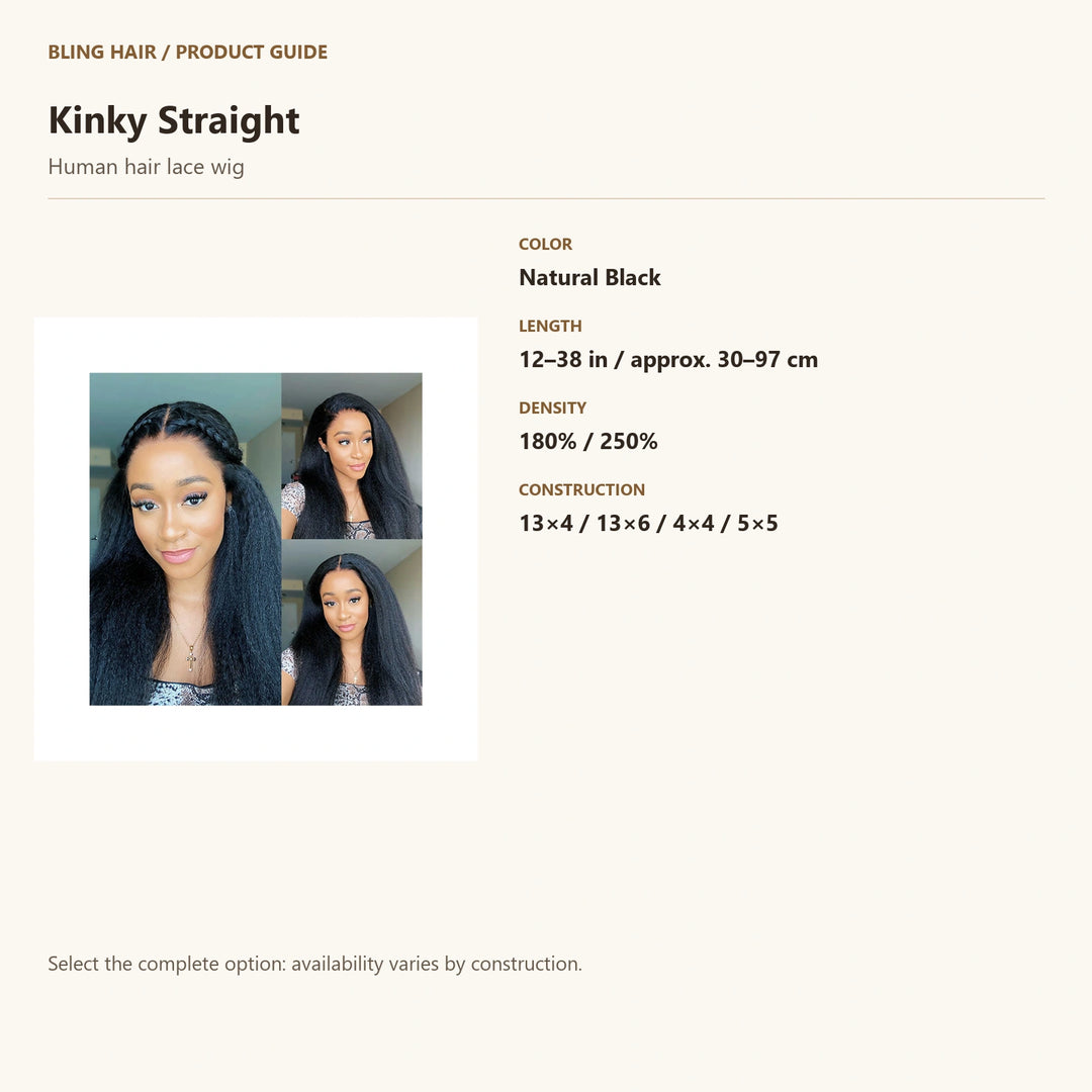 Human hair lace wig — product specification guide