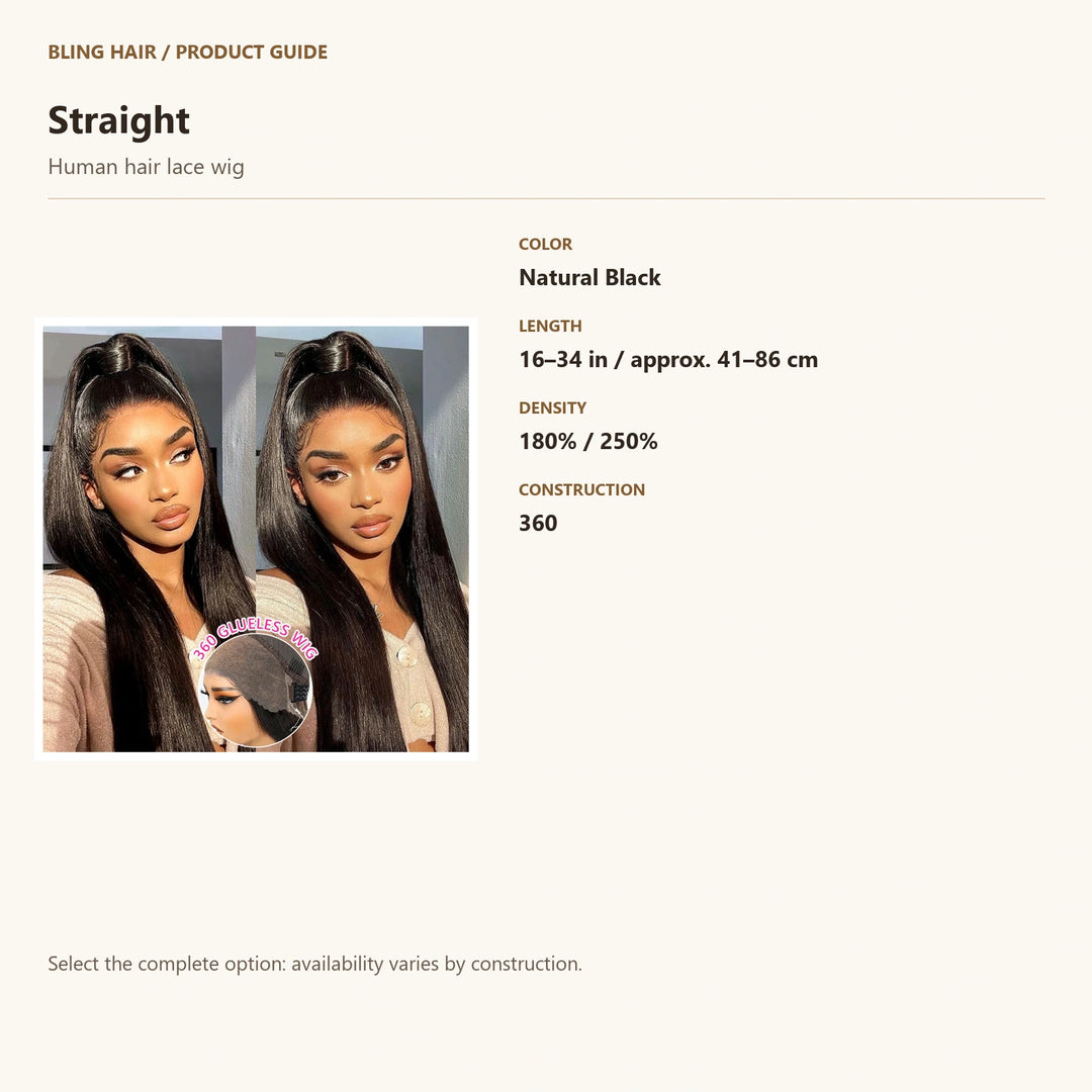 Human hair lace wig — product specification guide