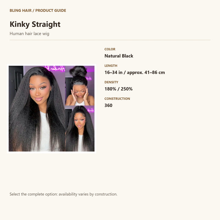 Human hair lace wig — product specification guide