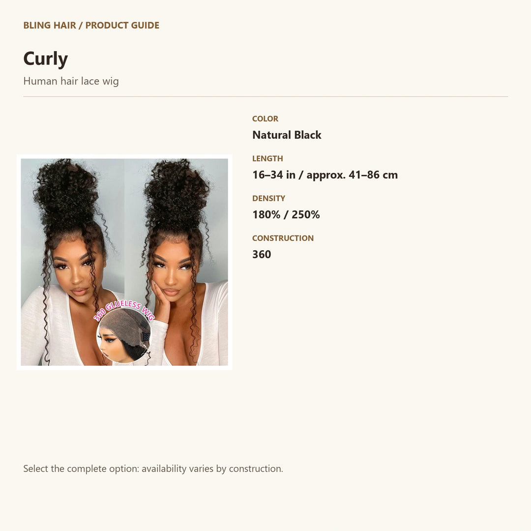 Human hair lace wig — product specification guide
