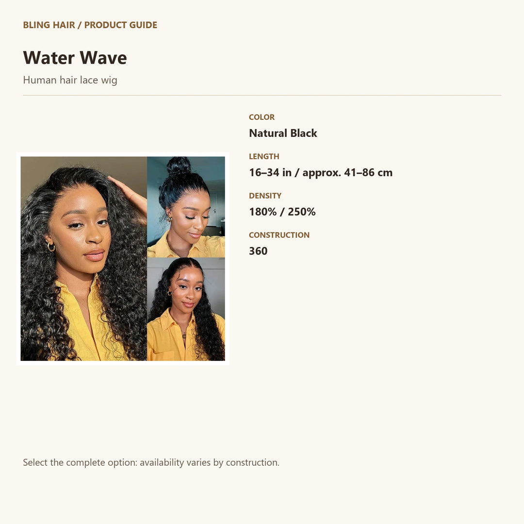 Human hair lace wig — product specification guide