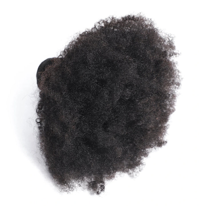 Bling Hair single Afro Kinky Curly human hair bundle in natural black