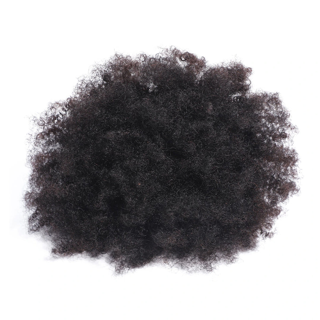 Bling Hair single Afro Kinky Curly human hair bundle in natural black