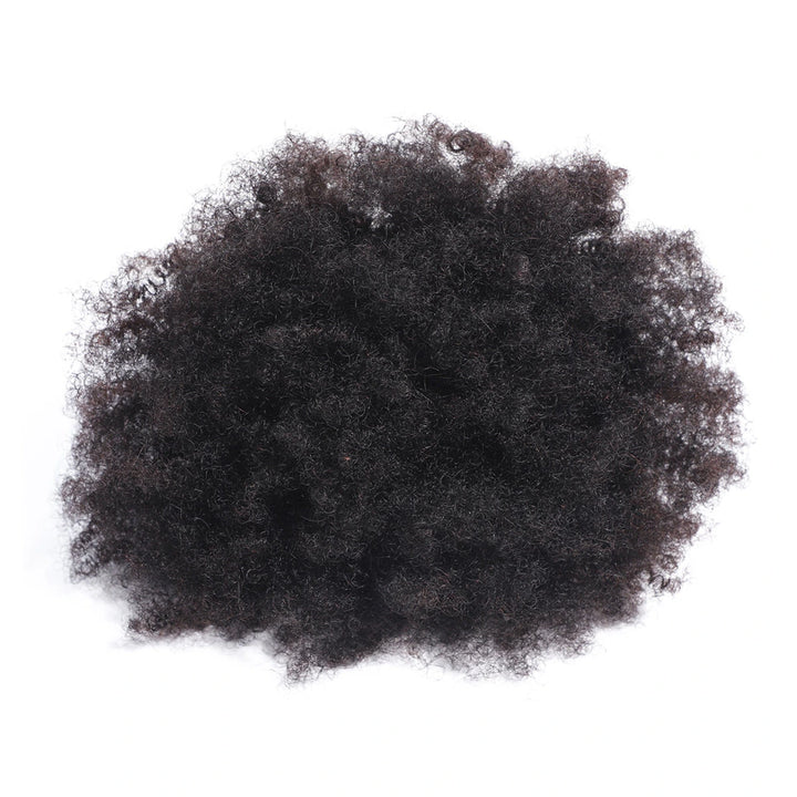 Bling Hair single Afro Kinky Curly human hair bundle in natural black