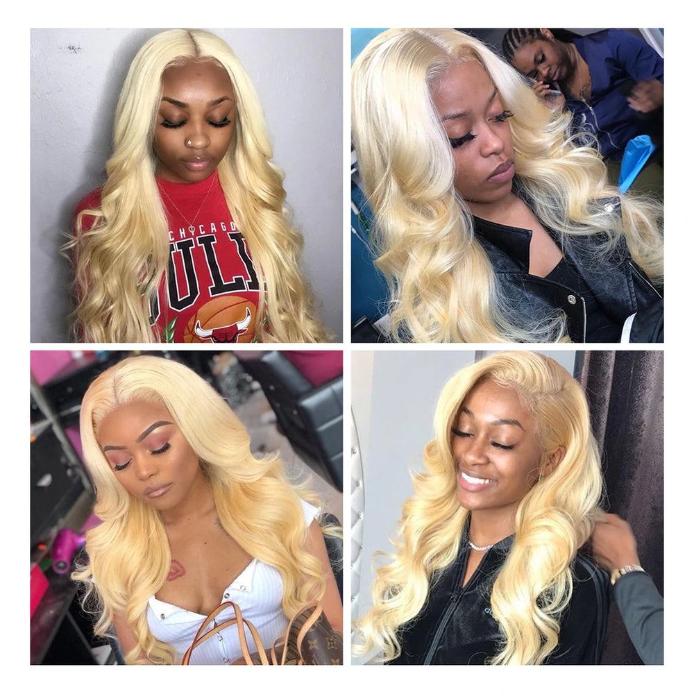 Bling Hair single Body Wave human hair bundle in colour 613