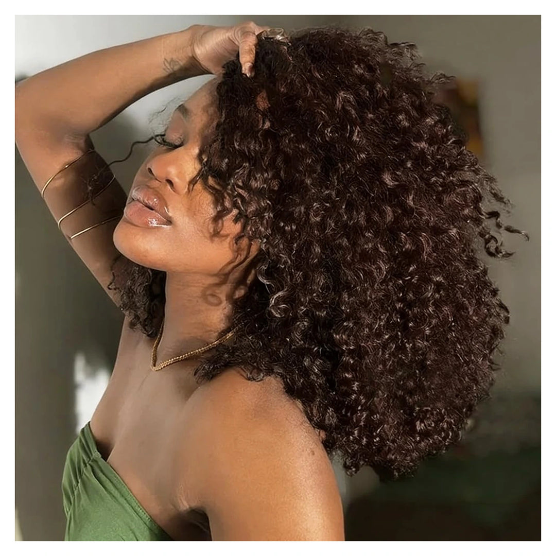 Burmese Curly human hair crochet extensions — #4