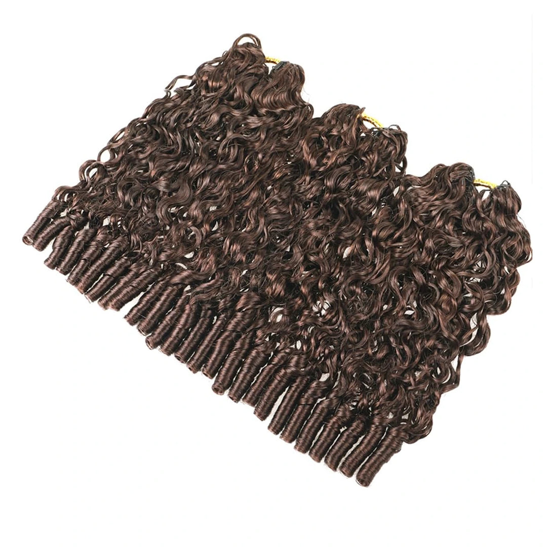 Burmese Curly human hair crochet extensions — #4