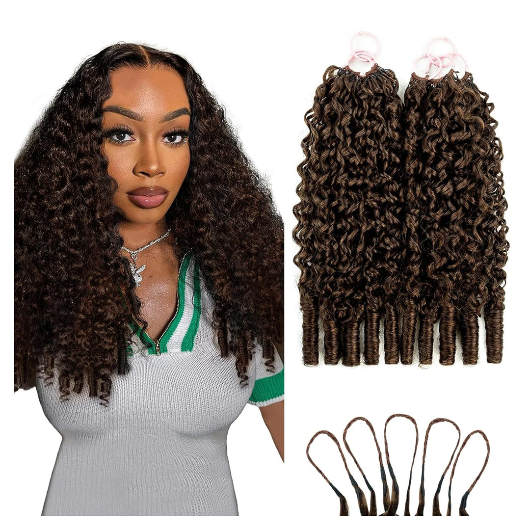 Burmese Curly human hair crochet extensions — #4