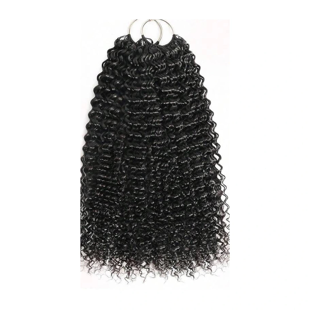 Kinky Curly crochet human hair texture detail, cropped from its existing variant image