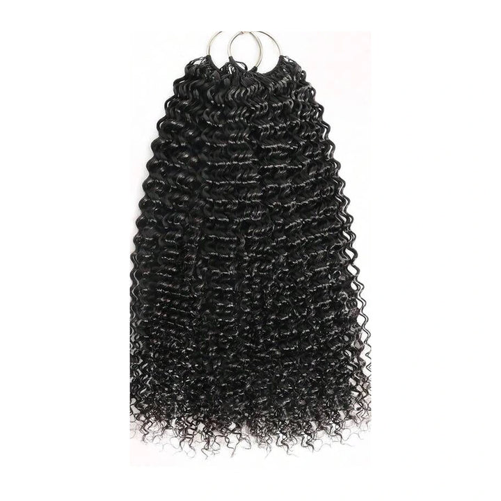 Kinky Curly crochet human hair texture detail, cropped from its existing variant image