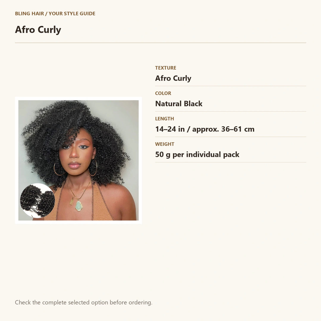 Verified selection guide: Afro Curly — Natural Black