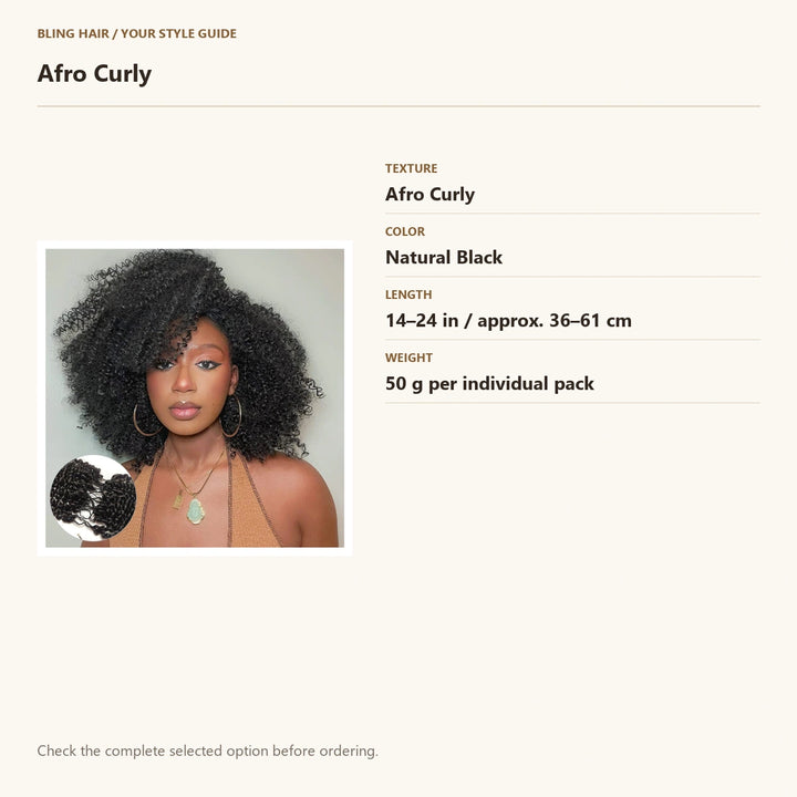 Verified selection guide: Afro Curly — Natural Black