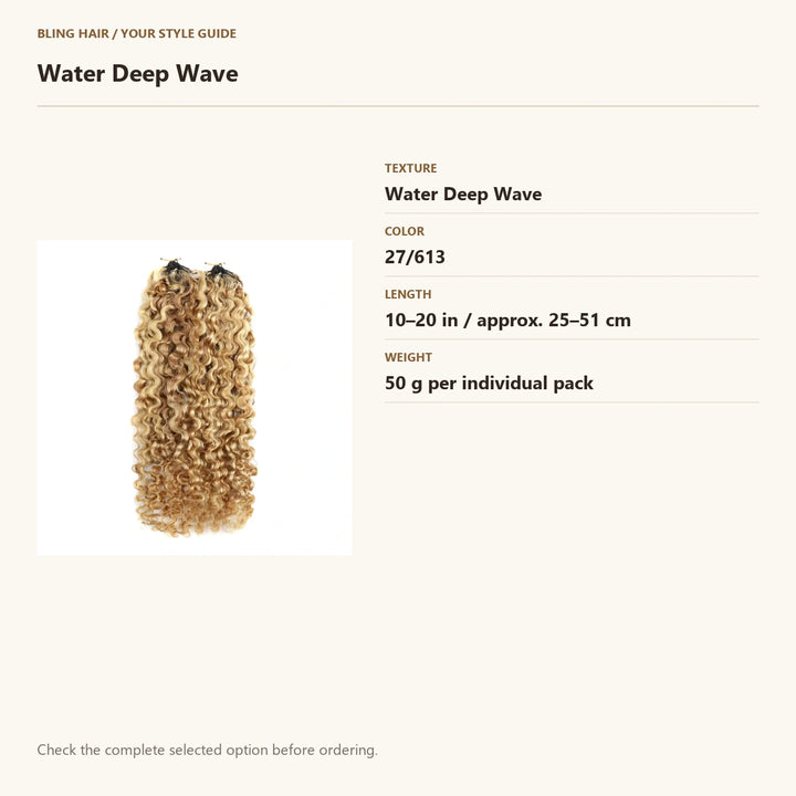 Verified selection guide: Water Deep Wave — 27/613