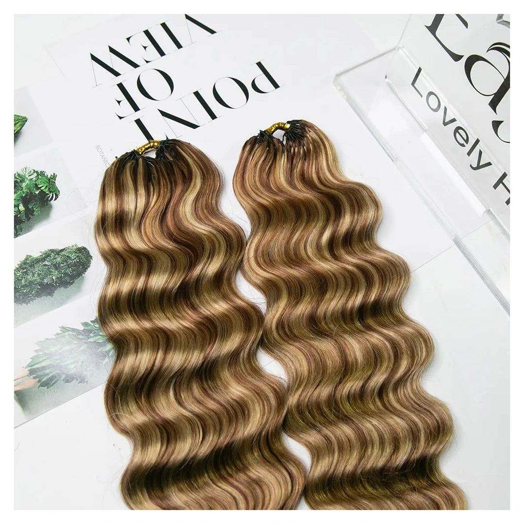 Loose Deep Wave human hair crochet extensions — 27/30/613