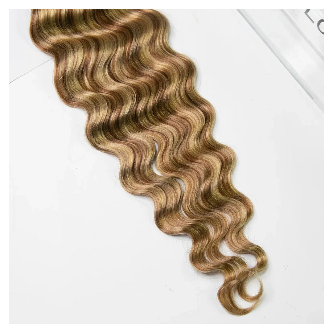 Loose Deep Wave human hair crochet extensions — 27/30/613