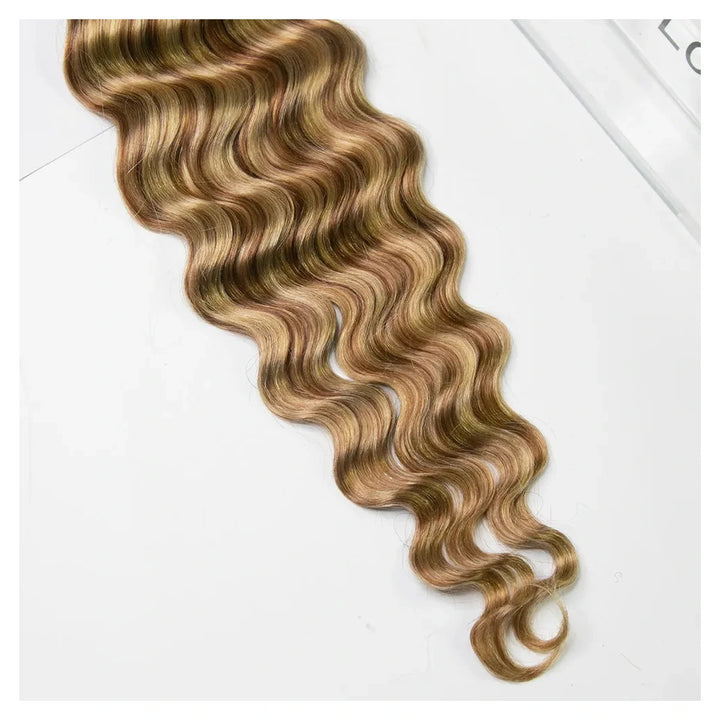 Loose Deep Wave human hair crochet extensions — 27/30/613