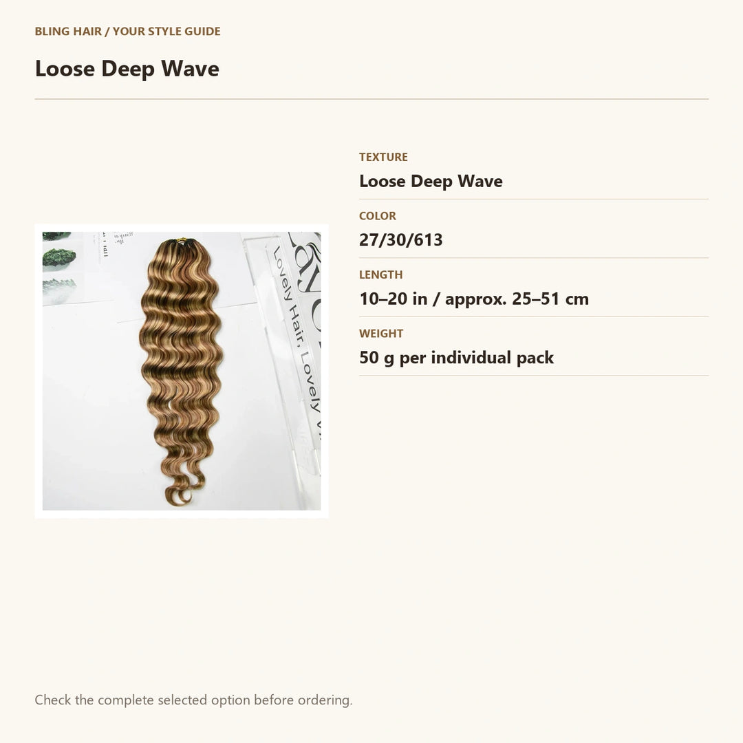 Verified selection guide: Loose Deep Wave — 27/30/613
